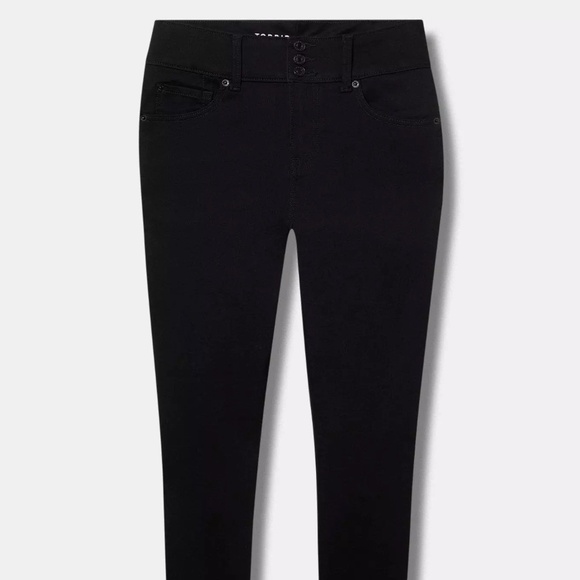 Torrid Jegging High-Rise Skinny Jean, Black, 10T - Picture 3 of 16